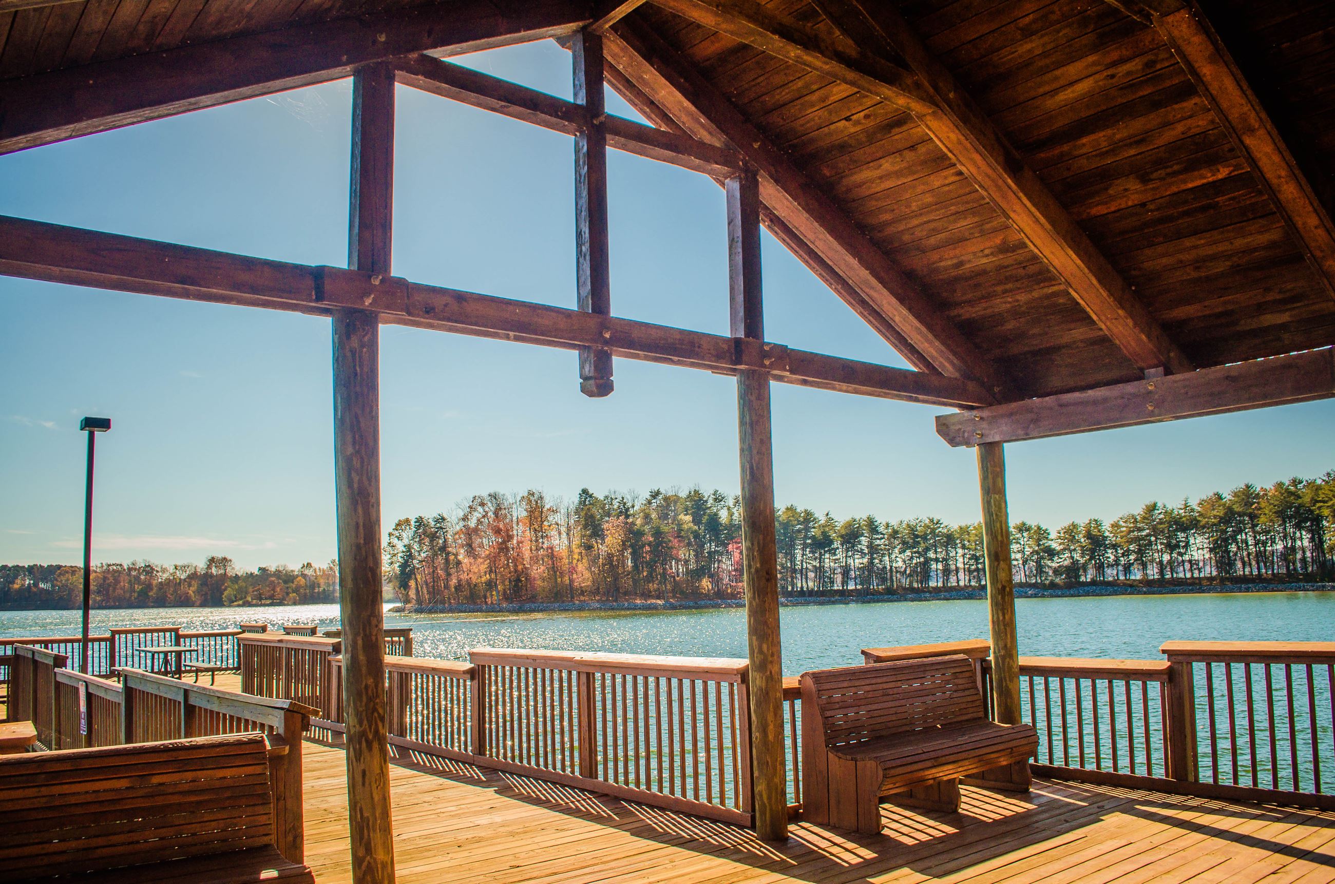 Smith Mountain Lake Community Park Handicap Accessible Fishing Pier Close Up